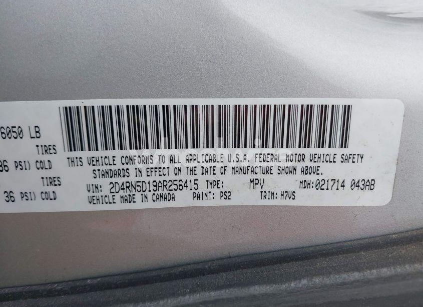 Photo 9 of 2010 Dodge Grand CARAVAN SXT (VIN 2D4RN5D19AR256415)