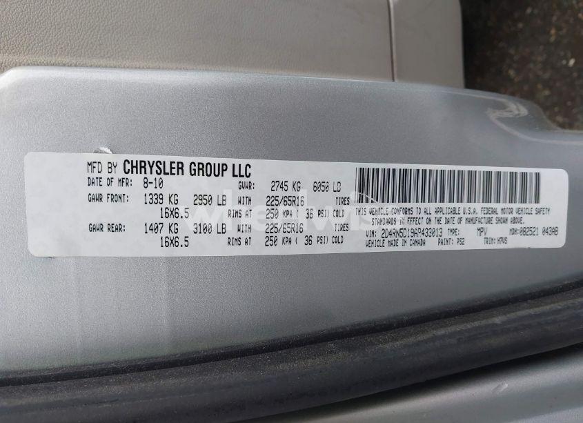 Photo 9 of 2010 Dodge Grand CARAVAN SXT (VIN 2D4RN5D19AR433013)