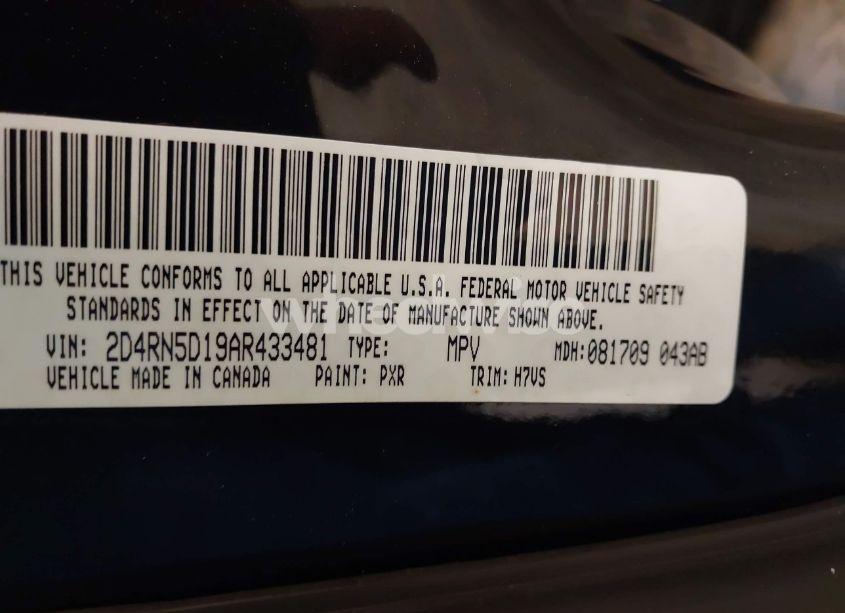 Photo 9 of 2010 Dodge Grand CARAVAN SXT (VIN 2D4RN5D19AR433481)