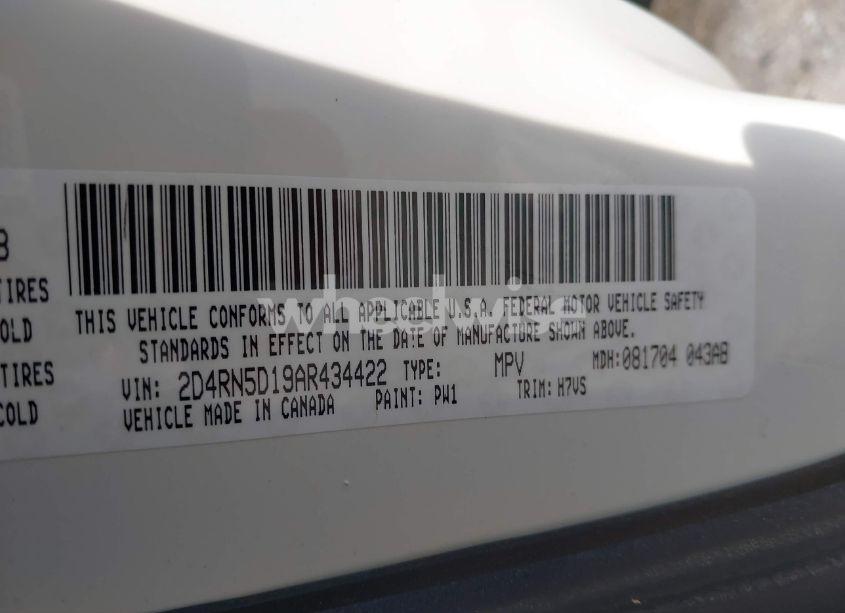 Photo 9 of 2010 Dodge Grand CARAVAN SXT (VIN 2D4RN5D19AR434422)