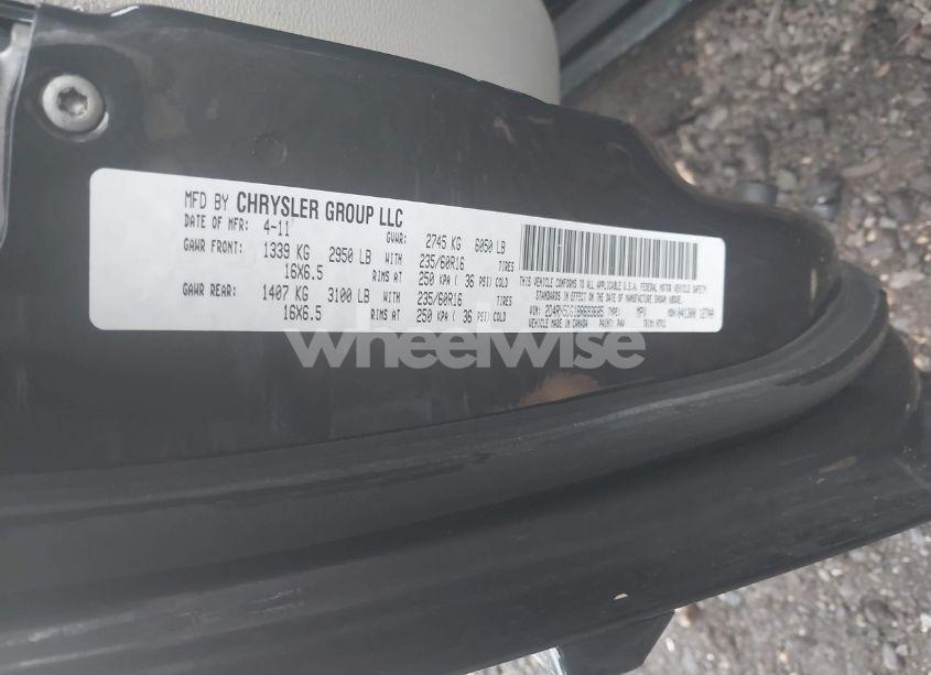 Photo 9 of 2011 Dodge Grand CARAVAN CREW (VIN 2D4RN5DG1BR693685)
