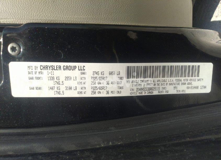 Photo 8 of 2011 Dodge Grand CARAVAN CREW (VIN 2D4RN5DG3BR629115)