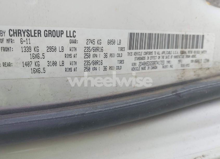 Photo 9 of 2011 Dodge Grand CARAVAN CREW (VIN 2D4RN5DG5BR741723)