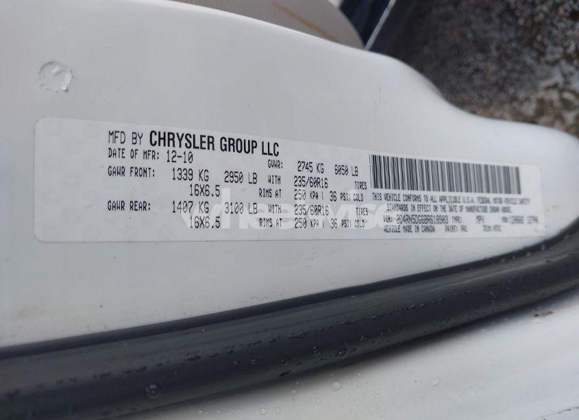 Photo 9 of 2011 Dodge Grand CARAVAN CREW (VIN 2D4RN5DG6BR618903)