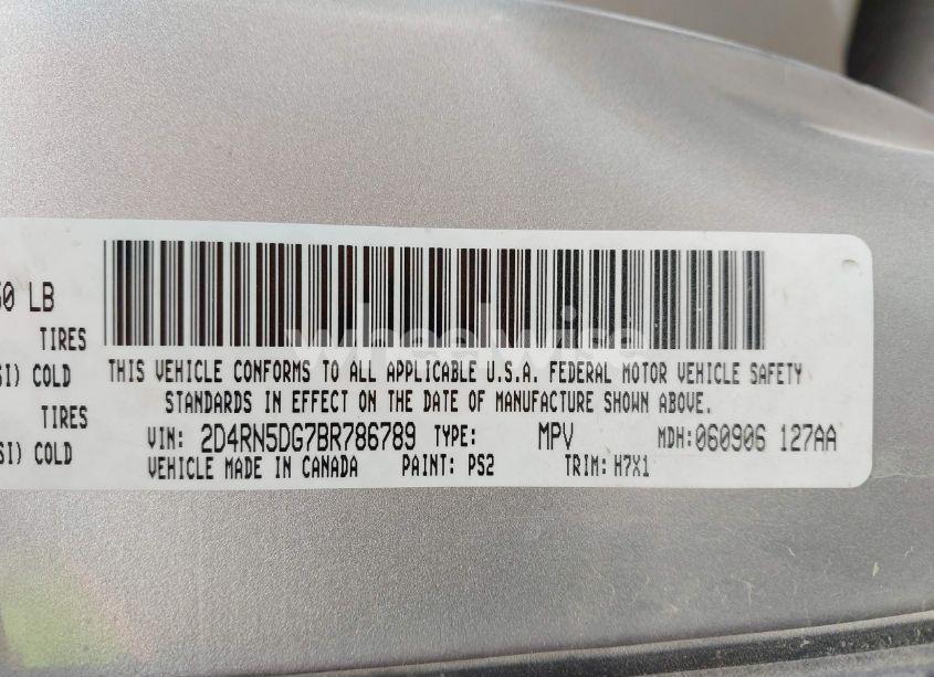 Photo 9 of 2011 Dodge Grand CARAVAN CREW (VIN 2D4RN5DG7BR786789)