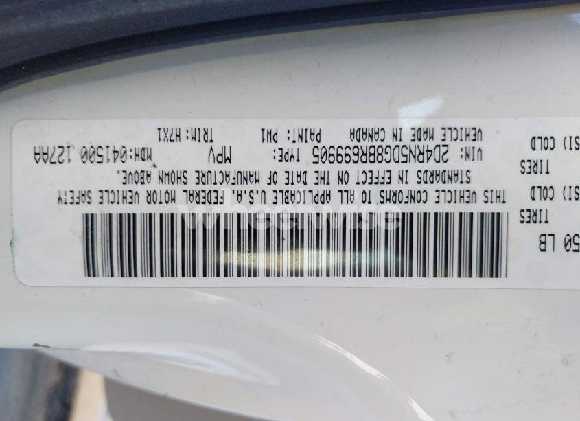 Photo 9 of 2011 Dodge Grand CARAVAN CREW (VIN 2D4RN5DG8BR699905)