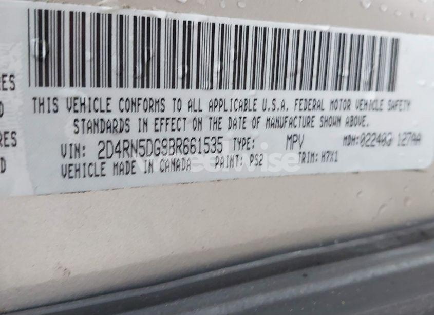 Photo 9 of 2011 Dodge Grand CARAVAN CREW (VIN 2D4RN5DG9BR661535)