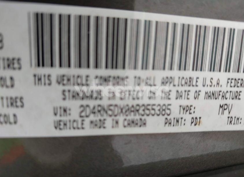 Photo 9 of 2010 Dodge Grand CARAVAN SXT (VIN 2D4RN5DX0AR355385)