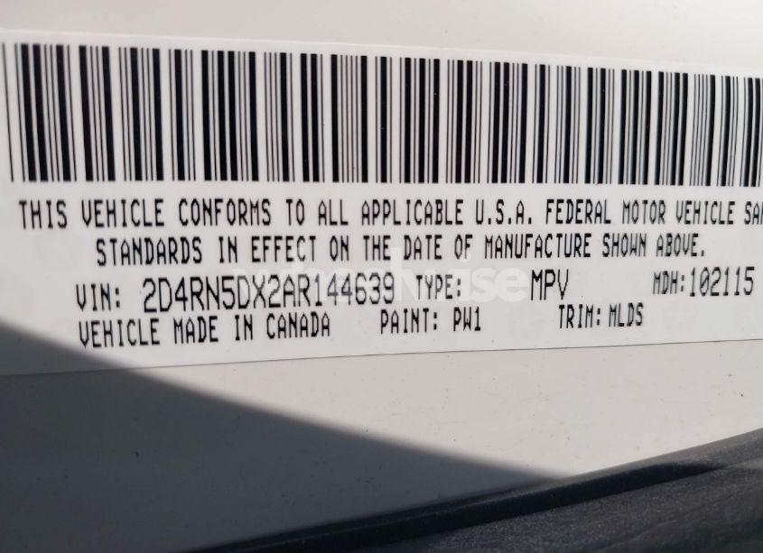 Photo 9 of 2010 Dodge Grand CARAVAN SXT (VIN 2D4RN5DX2AR144639)