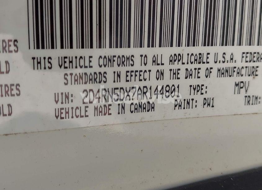 Photo 9 of 2010 Dodge Grand CARAVAN SXT (VIN 2D4RN5DX7AR144801)