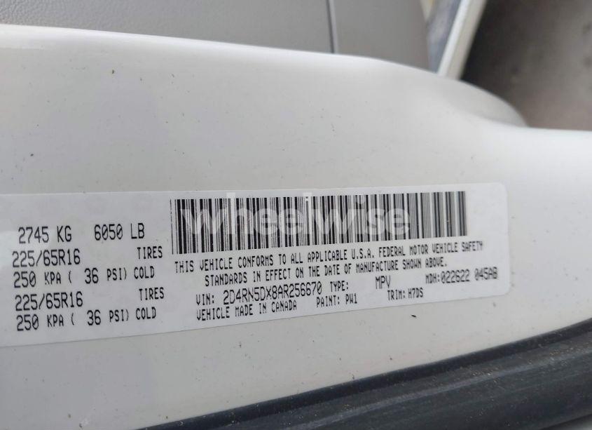 Photo 9 of 2010 Dodge Grand CARAVAN SXT (VIN 2D4RN5DX8AR256670)