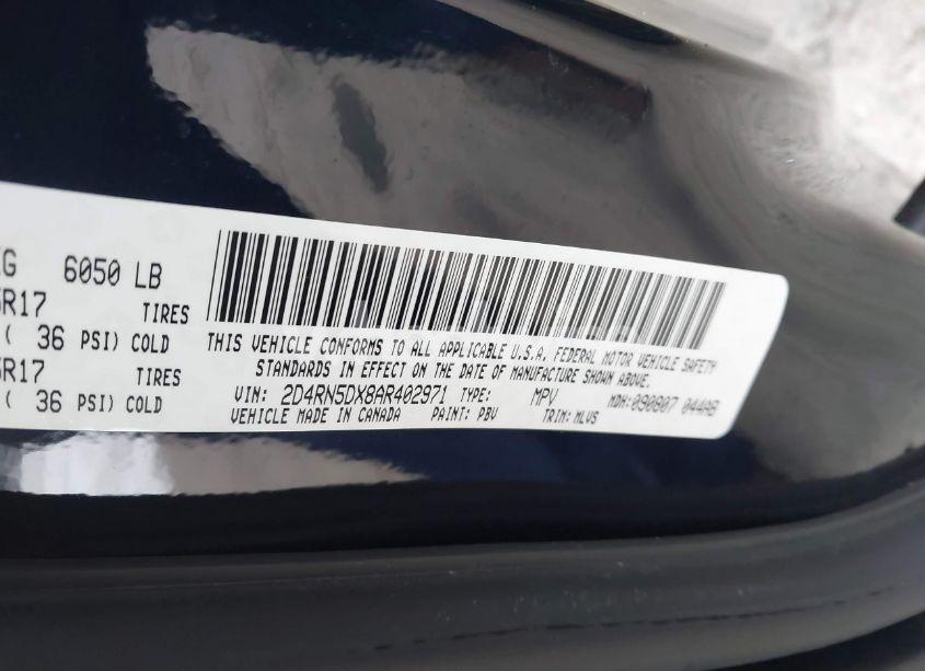 Photo 9 of 2010 Dodge Grand CARAVAN SXT (VIN 2D4RN5DX8AR402971)