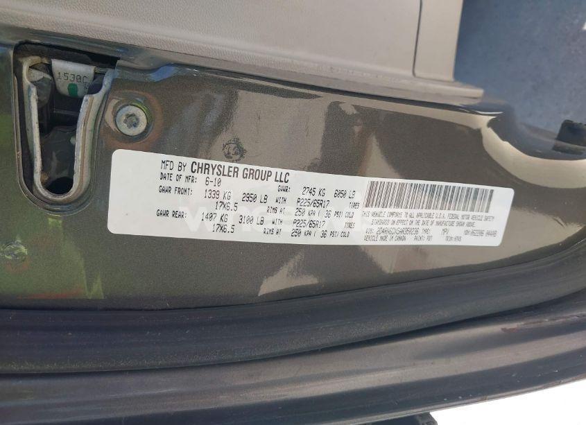 Photo 9 of 2010 Dodge Grand CARAVAN CREW (VIN 2D4RN6DX5AR350236)