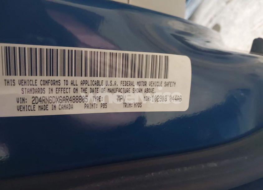 Photo 9 of 2010 Dodge Grand CARAVAN CREW (VIN 2D4RN6DX6AR488805)