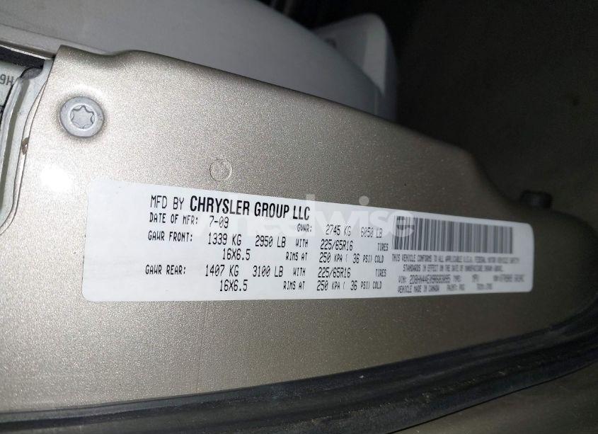 Photo 9 of 2009 Dodge Grand CARAVAN SE (VIN 2D8HN44E09R683095)