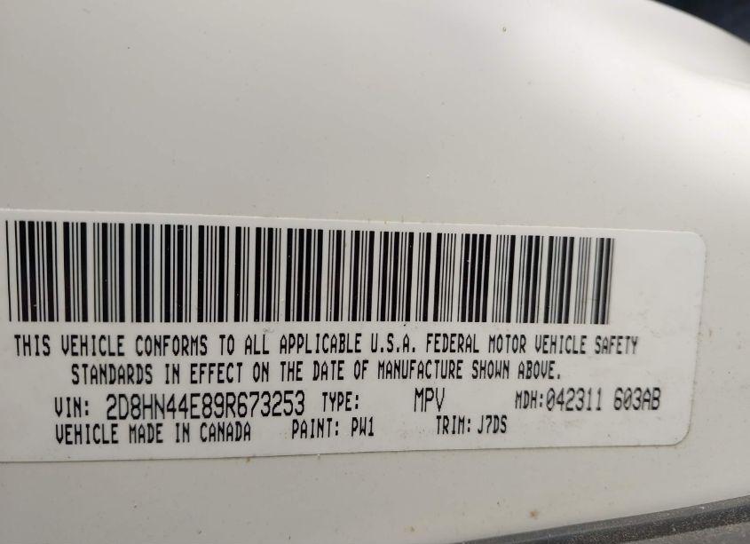 Photo 9 of 2009 Dodge Grand CARAVAN SE (VIN 2D8HN44E89R673253)