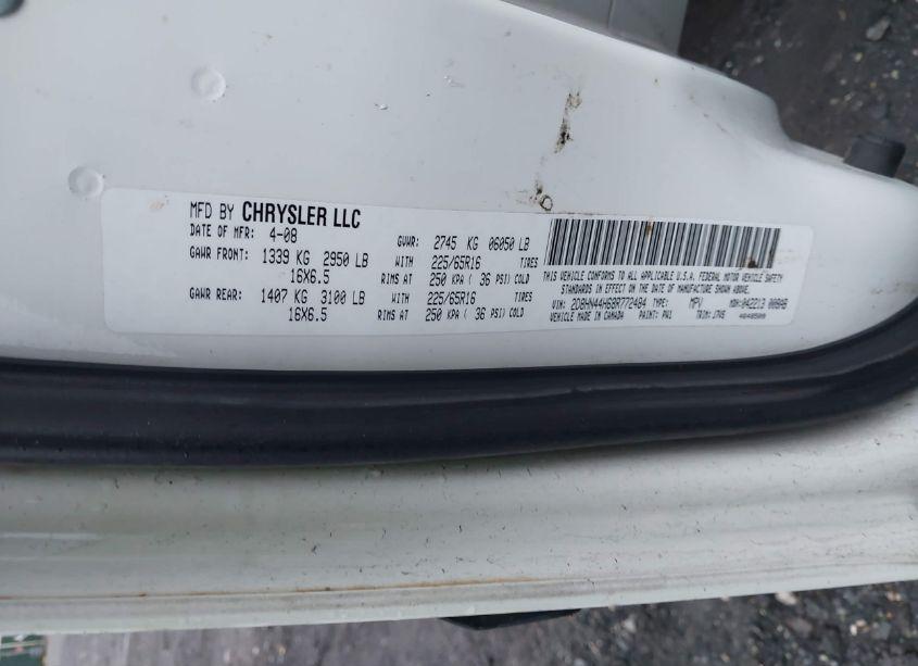 Photo 9 of 2008 Dodge Grand CARAVAN SE (VIN 2D8HN44H68R772484)