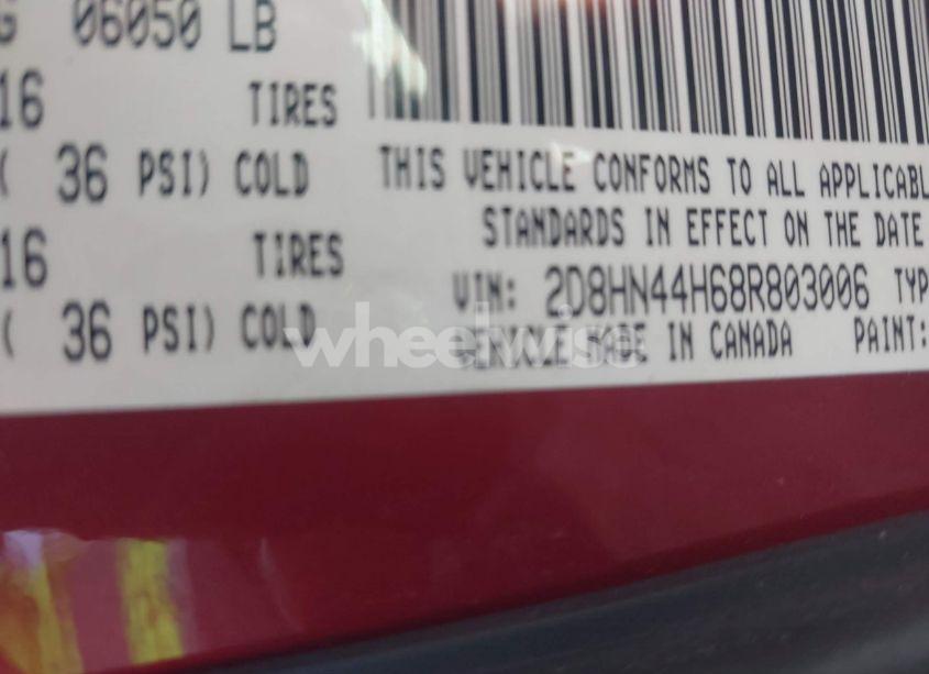 Photo 9 of 2008 Dodge Grand CARAVAN SE (VIN 2D8HN44H68R803006)