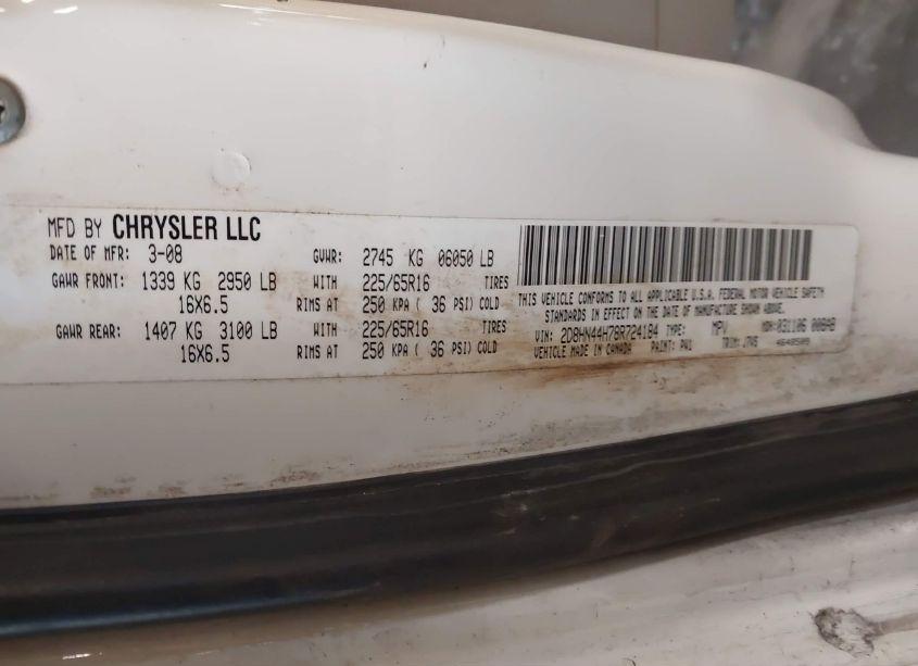 Photo 9 of 2008 Dodge Grand CARAVAN SE (VIN 2D8HN44H78R724184)