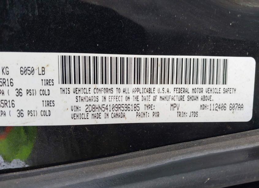 Photo 9 of 2009 Dodge Grand CARAVAN SXT (VIN 2D8HN54109R596185)