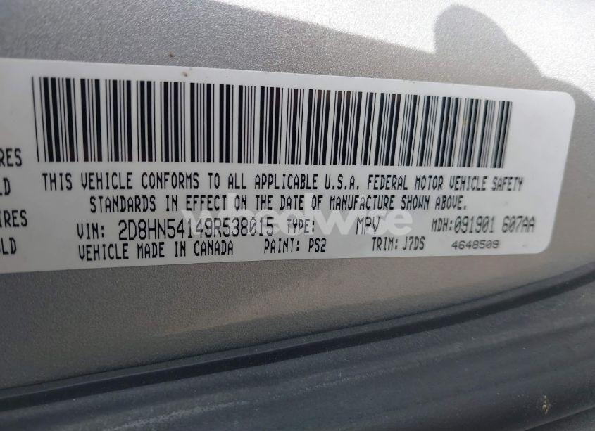 Photo 9 of 2009 Dodge Grand CARAVAN SXT (VIN 2D8HN54149R538015)