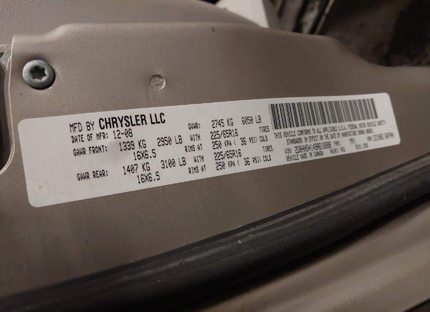 Photo 9 of 2009 Dodge Grand CARAVAN SXT (VIN 2D8HN54149R616888)