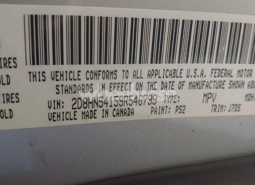 Photo 9 of 2009 Dodge Grand CARAVAN SXT (VIN 2D8HN54159R546799)