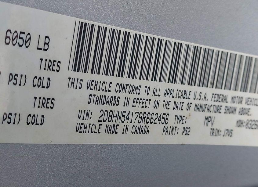 Photo 9 of 2009 Dodge Grand CARAVAN SXT (VIN 2D8HN54179R662456)