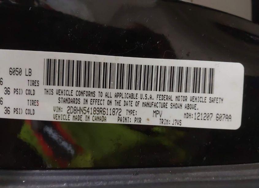 Photo 9 of 2009 Dodge Grand CARAVAN SXT (VIN 2D8HN54189R611872)