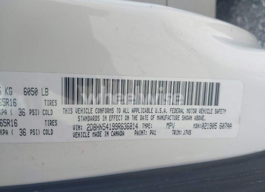 Photo 9 of 2009 Dodge Grand CARAVAN SXT (VIN 2D8HN54199R636814)