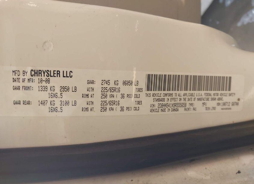 Photo 9 of 2009 Dodge Grand CARAVAN SXT (VIN 2D8HN541X9R555658)