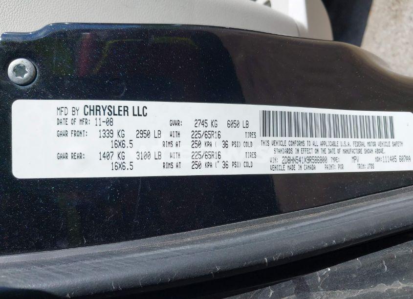 Photo 9 of 2009 Dodge Grand CARAVAN SXT (VIN 2D8HN541X9R586800)