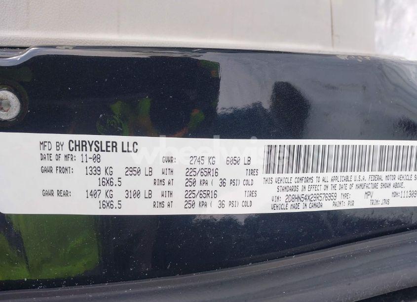 Photo 9 of 2009 Dodge Grand CARAVAN SXT (VIN 2D8HN54X29R576959)