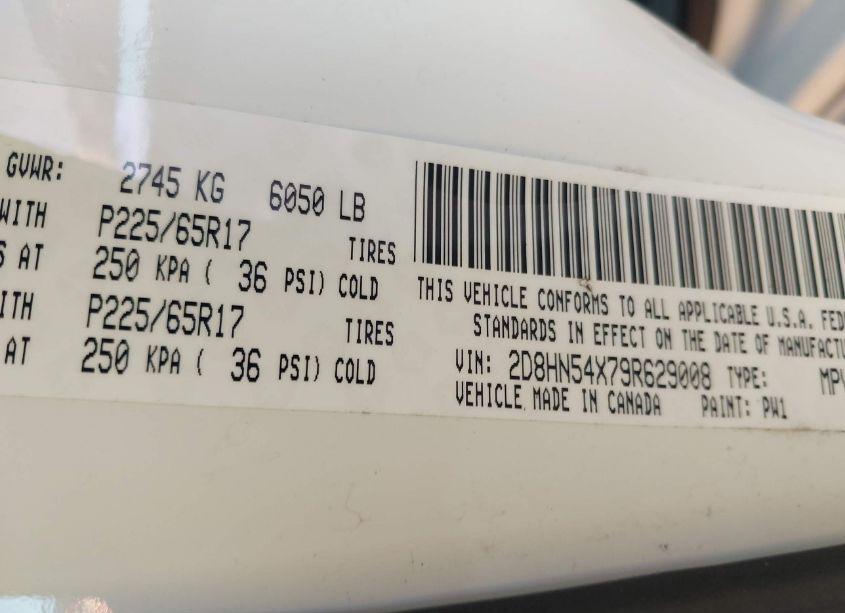 Photo 9 of 2009 Dodge Grand CARAVAN SXT (VIN 2D8HN54X79R629008)