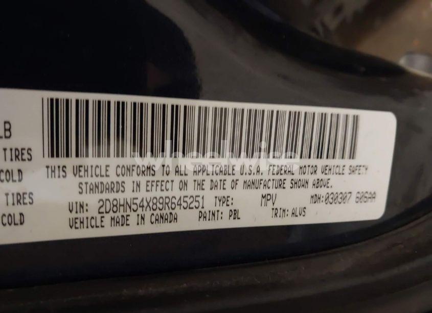 Photo 9 of 2009 Dodge Grand CARAVAN SXT (VIN 2D8HN54X89R645251)