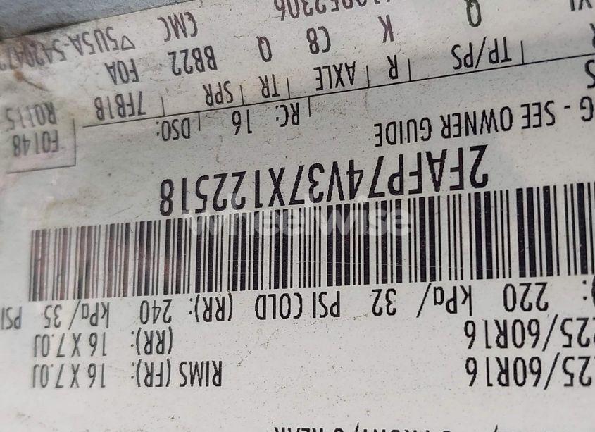 Photo 9 of 2007 Ford Crown VICTORIA LX (VIN 2FAFP74V37X122518)