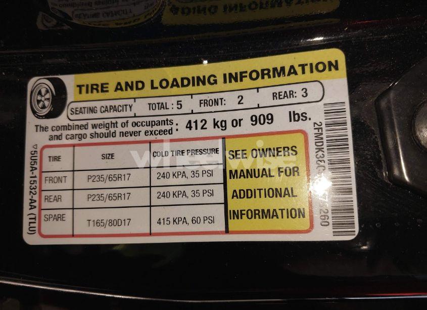 Photo 9 of 2008 Ford Edge SEL (VIN 2FMDK38C58BA78260)