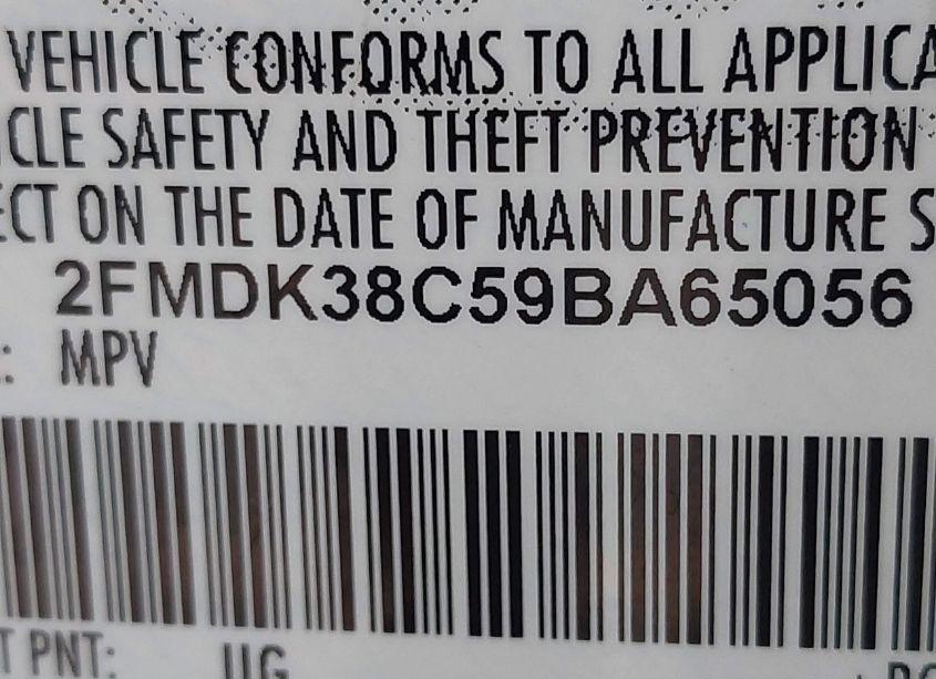 Photo 9 of 2009 Ford Edge SEL (VIN 2FMDK38C59BA65056)