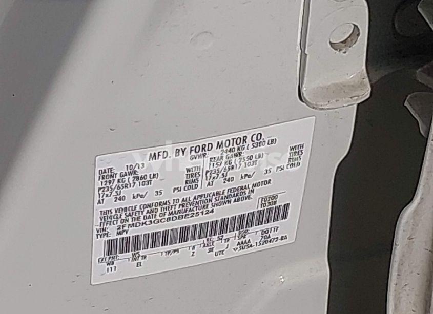 Photo 9 of 2013 Ford Edge SE (VIN 2FMDK3GC8DBE25124)