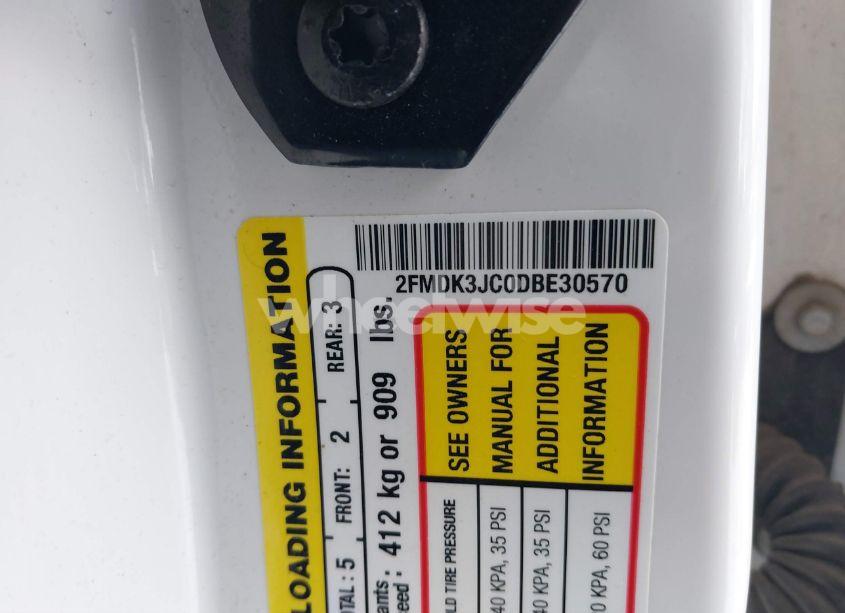 Photo 9 of 2013 Ford Edge SEL (VIN 2FMDK3JC0DBE30570)