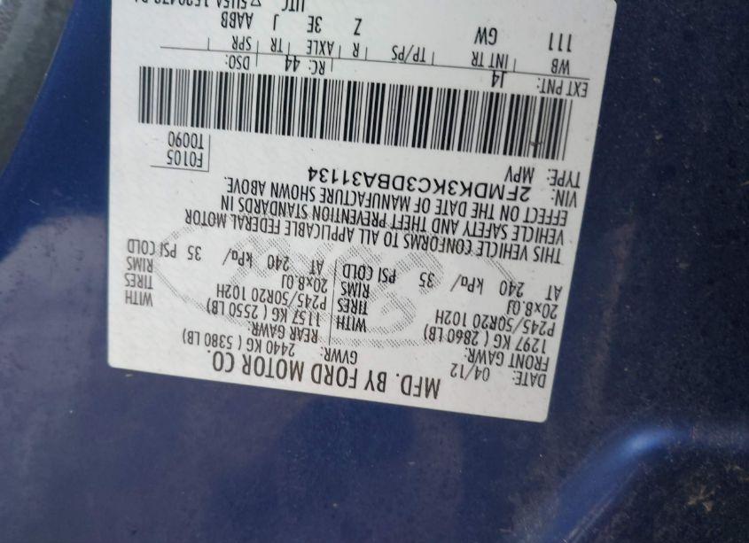 Photo 9 of 2013 Ford Edge LIMITED (VIN 2FMDK3KC3DBA31134)