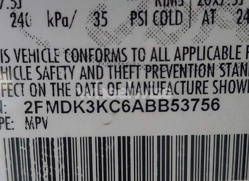 Photo 9 of 2010 Ford Edge LIMITED (VIN 2FMDK3KC6ABB53756)