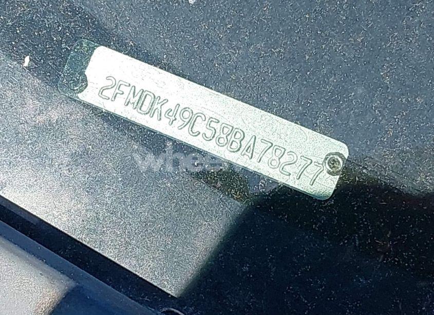 Photo 11 of 2008 Ford Edge LIMITED (VIN 2FMDK49C58BA78277)