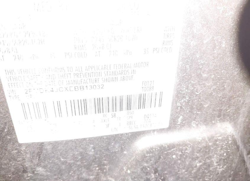 Photo 9 of 2014 Ford Edge SEL (VIN 2FMDK4JCXEBB13032)