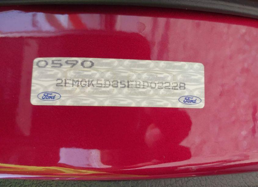 Photo 9 of 2014 Ford Flex LIMITED (VIN 2FMGK5D85EBD02228)