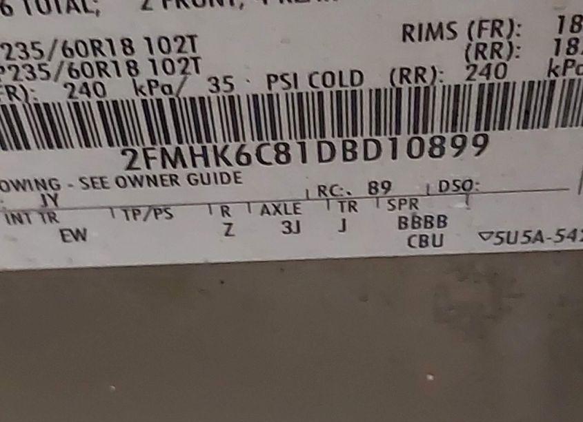 Photo 9 of 2013 Ford Flex SEL (VIN 2FMHK6C81DBD10899)