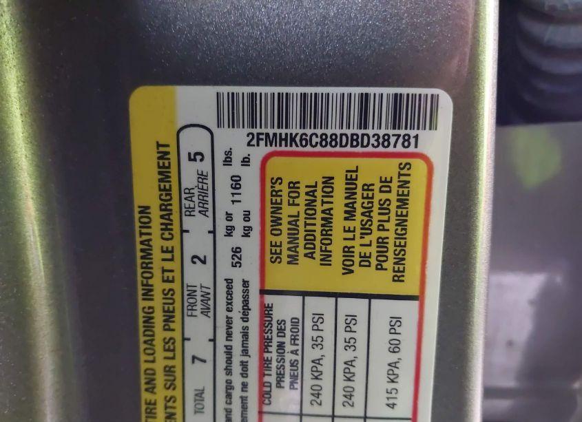 Photo 9 of 2013 Ford Flex SEL (VIN 2FMHK6C88DBD38781)