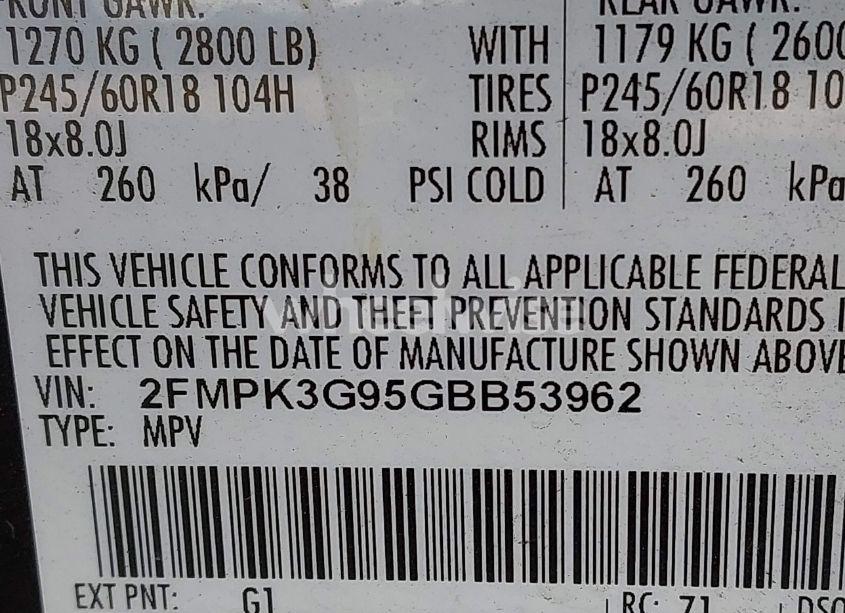 Photo 9 of 2016 Ford Edge SE (VIN 2FMPK3G95GBB53962)