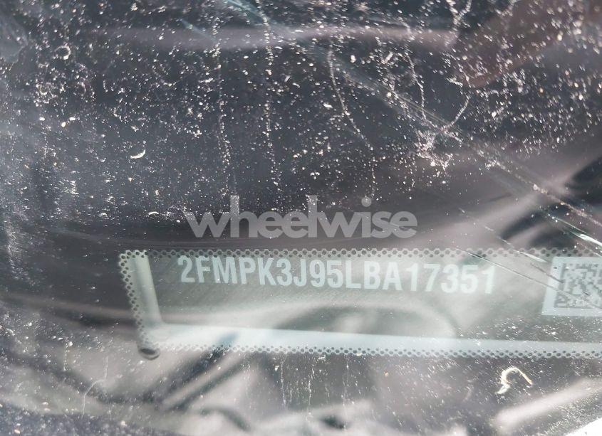 Photo 9 of 2020 Ford Edge SEL (VIN 2FMPK3J95LBA17351)