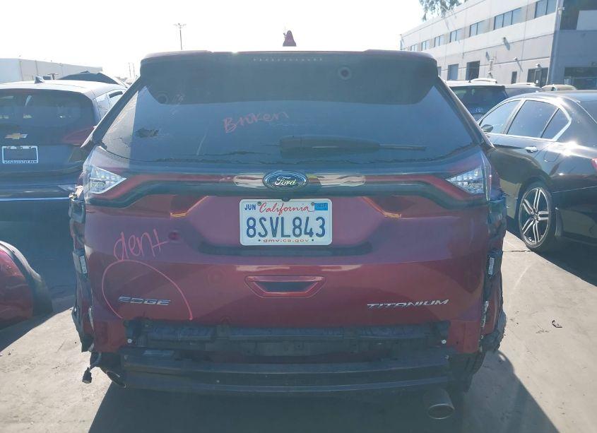 Photo 17 of 2016 Ford Edge TITANIUM (VIN 2FMPK3K83GBB82780)